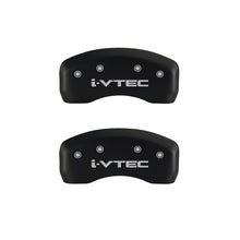 Load image into Gallery viewer, MGP 4 Caliper Covers Engraved Front &amp; Rear i-Vtec Red finish silver ch Caliper Covers MGP
