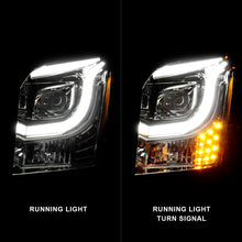 Load image into Gallery viewer, ANZO 2015-2017 GMC Yukon XL Projector Headlights W Lightbar - Chrome/Amber Headlights ANZO
