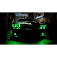 Load image into Gallery viewer, Oracle 15-21 Dodge Challenger Waterproof LED Fog Light Halo Kit - ColorSHIFT SEE WARRANTY Fog Lights ORACLE Lighting
