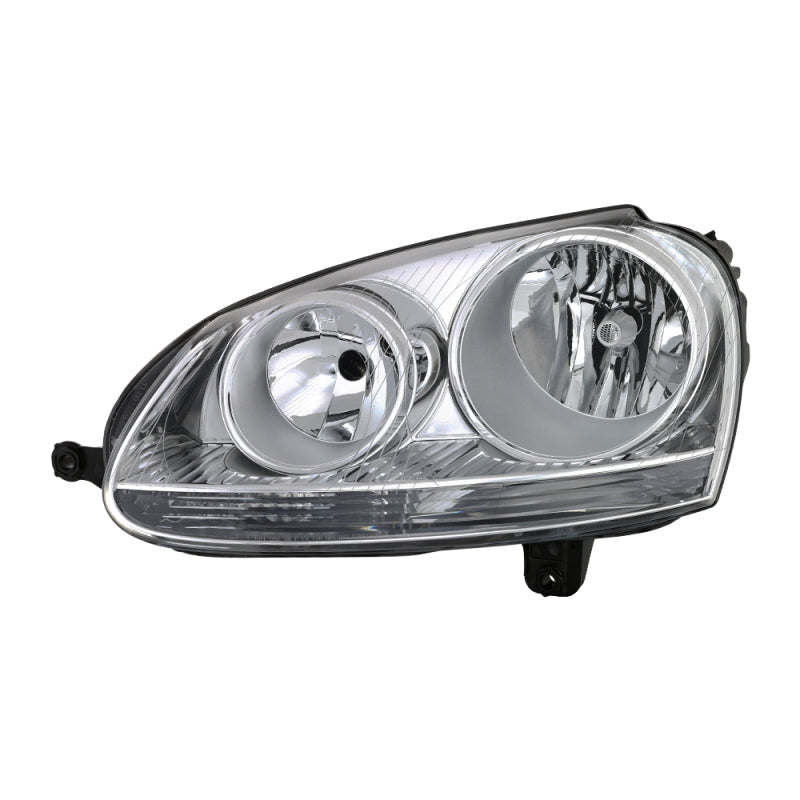 xTune Volkswagen Golf 06-09 Driver Side Headlight - OEM Left Black HD-JH-TCOL14-OE-R Headlights SPYDER
