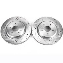 Load image into Gallery viewer, Power Stop 06-13 Chevrolet Corvette Rear Evolution Drilled &amp; Slotted Rotors - Pair Brake Rotors - Slot &amp; Drilled PowerStop
