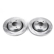 Power Stop 99-04 Chrysler 300M Front Evolution Drilled & Slotted Rotors - Pair Brake Rotors - Slot & Drilled PowerStop