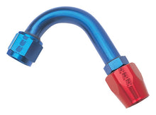 Load image into Gallery viewer, Russell Performance -10 AN Red/Blue 120 Degree Full Flow Hose End (1-1/4in Centerline Radius) Fittings Russell
