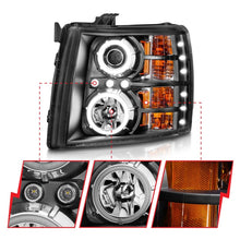 Load image into Gallery viewer, ANZO 2007-2013 Chevrolet Silverado 1500 Projector Headlights w/ Halo Black Headlights ANZO
