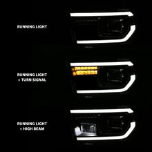Load image into Gallery viewer, ANZO 2007-2014 Toyota Tundra Projector Light Bar H.L Black Amber(Led High Beam) (Halogen Version) Headlights ANZO
