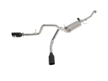 Load image into Gallery viewer, aFe Gemini XV 3in 304 SS Cat-Back Exhaust 2021 Ford F-150 V6 2.7L/3.5L (tt)/V8 5.0L w/ CO Black Tips Catback aFe
