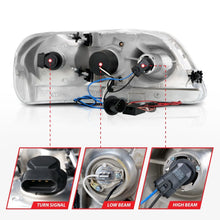 Load image into Gallery viewer, ANZO 1997.5-2003 Ford F-150 Projector Headlights w/ Halo Chrome 1pc Headlights ANZO
