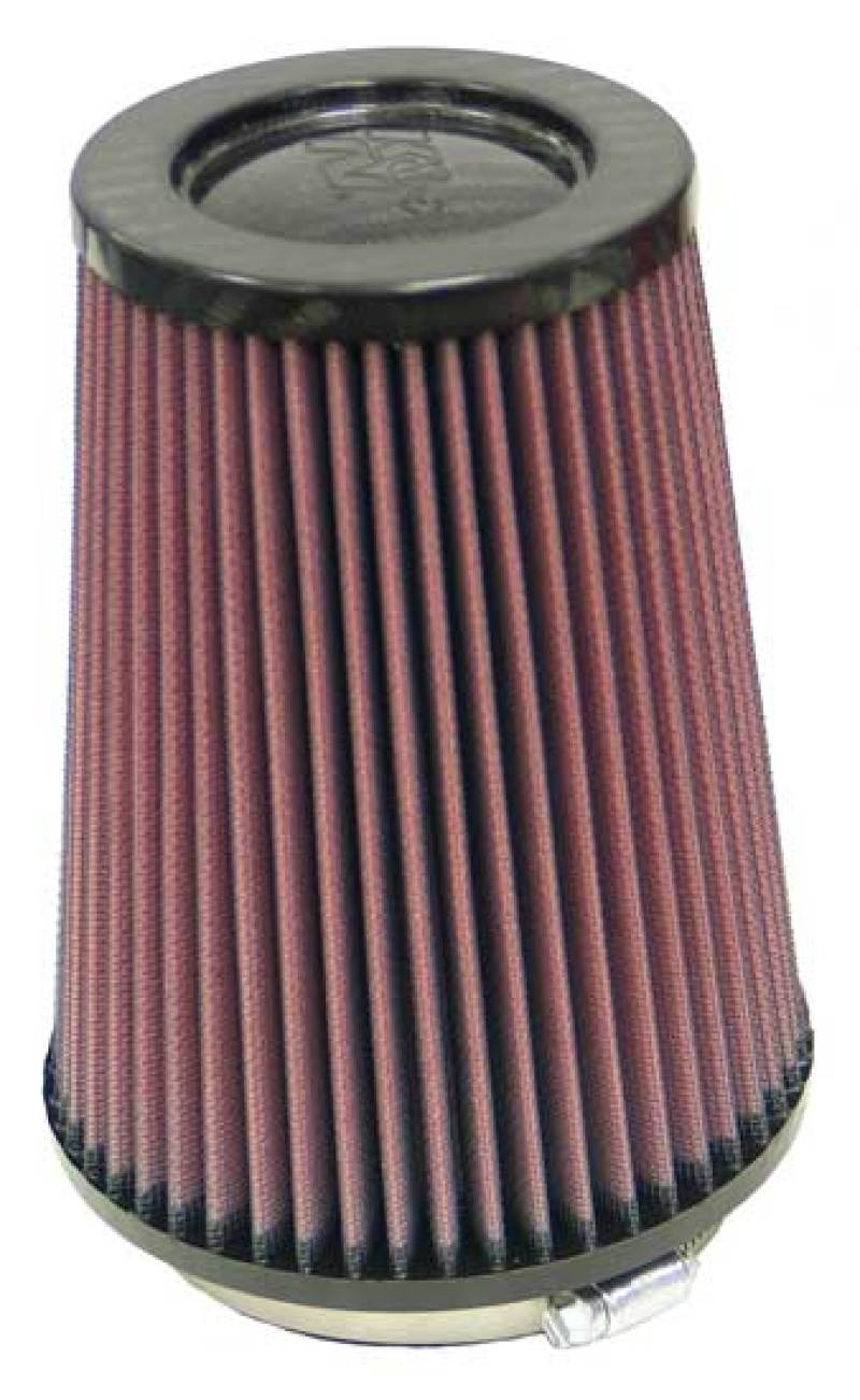 K&N Round Tapered Universal Air Filter 4 inch Flange 5 3/8 inch Base 4 inch Top 7 inch Height Air Filters - Universal Fit K&N Engineering   