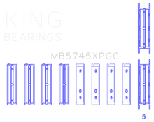Load image into Gallery viewer, King Subaru FA20/Toyota 4U-GSE (Size STD) pMaxKote Performance Main Bearing Set Bearings King Engine Bearings
