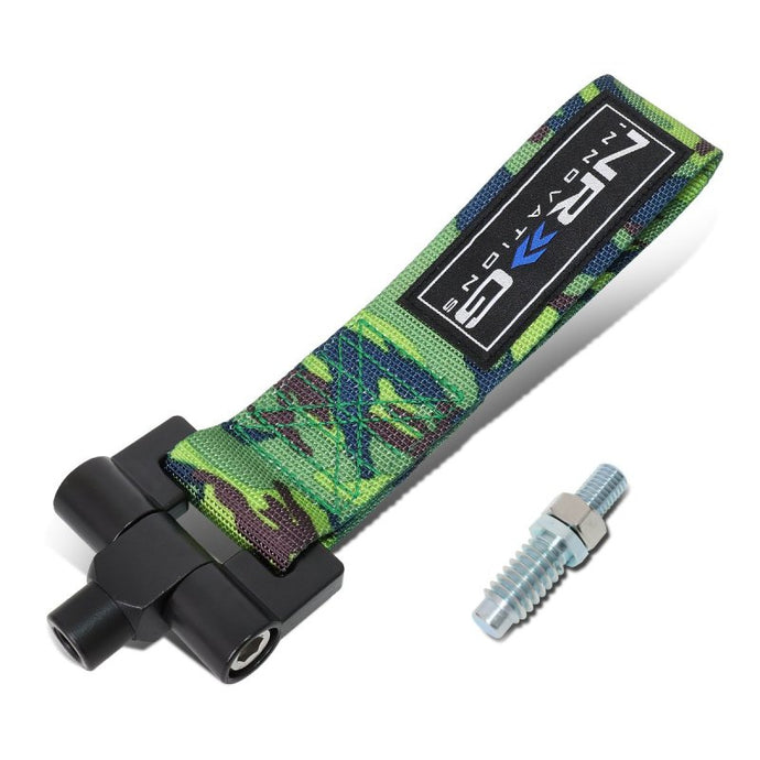 NRG Bolt-In Tow Strap Camo- BMW E30 (5000lb. Limit) Tow Hooks NRG