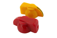 Load image into Gallery viewer, Haltech Triple Switch Panel w/Yellow &amp; Red Knobs Switch Panels Haltech
