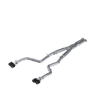 Load image into Gallery viewer, MBRP 15-16 Dodge Challenger RT 5.7L T304 SS 3in Dual Rear Cat-back CF Quad Tips - Street Catback MBRP
