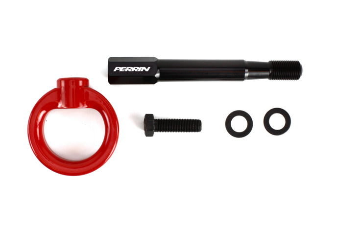 Perrin 18-21 WRX/STI / 13-20 BRZ / 17-20 Toyota 86 Front Tow Hook Kit - Red Tow Hooks Perrin Performance   