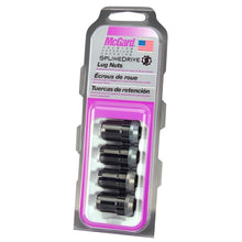 Load image into Gallery viewer, McGard SplineDrive Lug Nut (Cone Seat) M12X1.5 / 1.24in. Length (4-Pack) - Black (Req. Tool) Lug Nuts McGard
