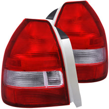 Load image into Gallery viewer, ANZO 1996-2000 Honda Civic Taillights Red/Clear Tail Lights ANZO
