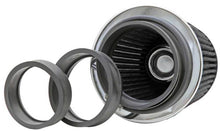 Load image into Gallery viewer, K&amp;N Universal Filter Chrome Round Tapered White - 4in Flange ID x 1.125in Flange Length x 5.5in H Air Filters - Universal Fit K&amp;N Engineering   
