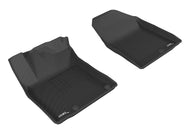 3D MAXpider 2017-2019 Hyundai/Kia Ioniq/Niro Kagu 1st Row Floormat - Black Floor Mats - Rubber 3D MAXpider   