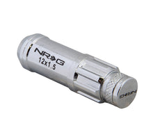 Load image into Gallery viewer, NRG 700 Series M12 X 1.5 Steel Lug Nut w/Dust Cap Cover Set 21 Pc w/Locks &amp; Lock Socket - Silver Lug Nuts NRG
