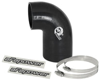 Load image into Gallery viewer, aFe Magnum FORCE CAI Univ. Silicone Coupling Kit (3in. ID to 2.5in. ID) 90 Deg. Elbow Reducer - Blk Air Intake Components aFe
