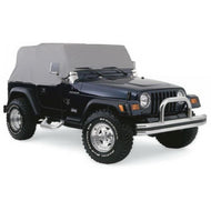 Rampage 1992-1995 Jeep Wrangler(YJ) Cab Cover With Door Flaps - Grey Car Covers Rampage