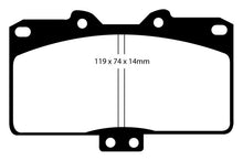Load image into Gallery viewer, EBC 91-93 Dodge Stealth 3.0 4WD Yellowstuff Front Brake Pads Brake Pads - Performance EBC   
