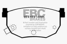 Load image into Gallery viewer, EBC 99-01 Hyundai Elantra 2.0 Ultimax2 Rear Brake Pads Brake Pads - OE EBC   
