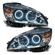 Oracle 08-11 Mercedes Benz C-Class Pre-Assem. Headlights Chrome Housing- w/BC1 Cntrl SEE WARRANTY Headlights ORACLE Lighting   