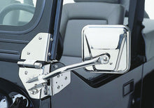 Load image into Gallery viewer, Rampage 1955-1983 Jeep CJ5 Side Mirrors - Stainless Side Mirrors Rampage
