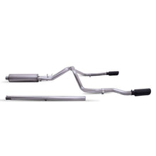 Load image into Gallery viewer, Gibson 19-22 Chevrolet Silverado 1500 Custom 5.3L 3in/2.5in Cat-Back Dual Split Exhaust- Black Elite Catback Gibson
