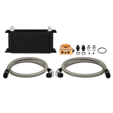 Load image into Gallery viewer, Mishimoto Universal 19 RowThermostatic Oil Cooler Kit - Black Oil Coolers Mishimoto
