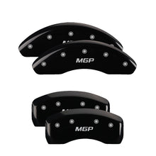 Load image into Gallery viewer, MGP 4 Caliper Covers Engraved Front &amp; Rear MGP Black finish silver ch Caliper Covers MGP
