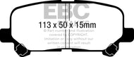 EBC 07-13 Acura MDX 3.7 Yellowstuff Rear Brake Pads Brake Pads - Performance EBC   