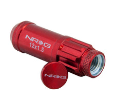 Load image into Gallery viewer, NRG 700 Series M12 X 1.5 Steel Lug Nut w/Dust Cap Cover Set 21 Pc w/Locks &amp; Lock Socket - Red Lug Nuts NRG
