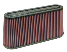 Load image into Gallery viewer, K&amp;N Universal Air Filter Carbon Fiber Top 12in Flange ID x .875in Flange Length x 5.75in Height Air Filters - Universal Fit K&amp;N Engineering   
