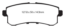 Load image into Gallery viewer, EBC 11-13 Infiniti QX56 5.6 Yellowstuff Rear Brake Pads Brake Pads - Performance EBC   
