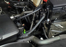 Load image into Gallery viewer, J&amp;L 20-24 Chevy Silverado/GMC Sierra 2500/3500 6.6L Drivers Side Oil Separator 3.0 - Black Anodi Oil Separators J&amp;L
