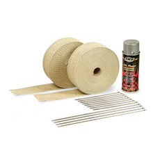 Load image into Gallery viewer, DEI Exhaust Wrap Kit - Tan Wrap &amp; Aluminum HT Silicone Coating (Aerosol) Exhaust Wrap DEI
