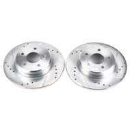 Power Stop 96-97 Mercedes-Benz C36 AMG Rear Evolution Drilled & Slotted Rotors - Pair Brake Rotors - Slot & Drilled PowerStop