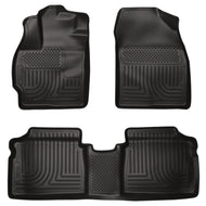 Husky Liners 10-12 Toyota Prius WeatherBeater Combo Black Floor Liners Floor Mats - Rubber Husky Liners