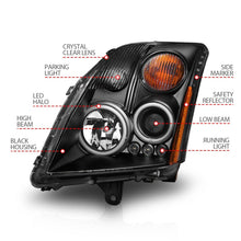 Load image into Gallery viewer, ANZO 2007-2012 Nissan Sentra Projector Headlights Black Headlights ANZO
