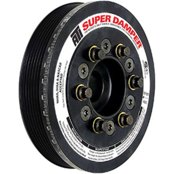 ATI Damper - 6.325in - Steel - Ford SB & 6 Cyl - 4 Bolt - 4in Long - B Timing - 560G Hub - 3 Ring Crankshaft Dampers ATI