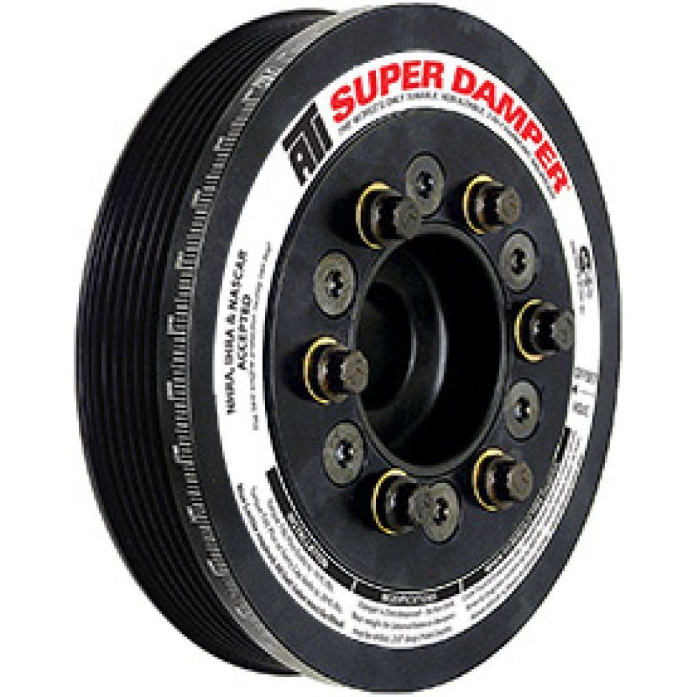 ATI Damper - 6.325in - Steel - Ford SB & 6 Cyl - 4 Bolt - 4in Long - B Timing - 560G Hub - 3 Ring Crankshaft Dampers ATI