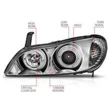 Load image into Gallery viewer, ANZO 2000-2004 Infiniti I30 Projector Headlights w/ Halo Chrome Headlights ANZO
