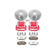 Power Stop 05-06 Saab 9-2X Front Z26 Street Warrior Brake Kit w/Calipers Brake Kits - Performance D&S PowerStop   