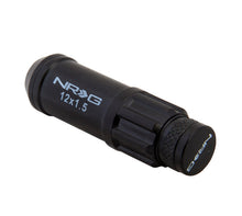 Load image into Gallery viewer, NRG 700 Series M12 X 1.5 Steel Lug Nut w/Dust Cap Cover Set 21 Pc w/Locks &amp; Lock Socket - Black Lug Nuts NRG
