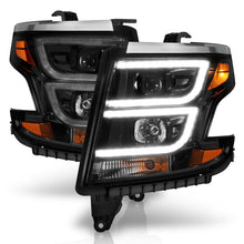 Load image into Gallery viewer, ANZO 2015-2020 Chevy Tahoe Projector Headlights Plank Style Black w/DRL Headlights ANZO
