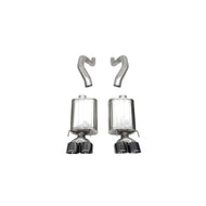 Corsa 06-13 Chevy Corvette C6 Z06 7.0L / 09-13 ZR1 6.2L Black PVD AxleBack Exhaust w/4.5in Twin Tips Axle Back CORSA Performance