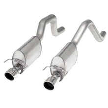 Load image into Gallery viewer, Stainless Works 2006-13 Corvette C6ZO6/ZR1 3in Axleback Chambered Mufflers Dual 4in Rolled Edge Tips Catback Stainless Works
