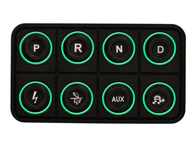 AEM EV 8 Button Keypad CAN Based Programmable Backlighting Programmer Accessories AEM   