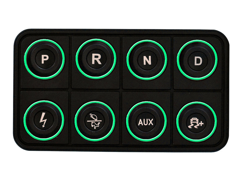 AEM EV 8 Button Keypad CAN Based Programmable Backlighting Programmer Accessories AEM   